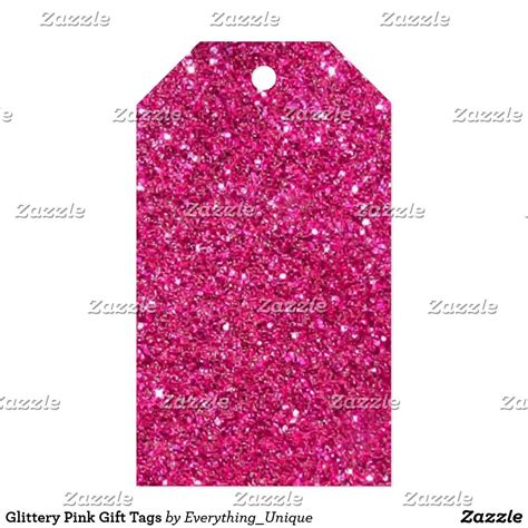 glittery pink gift tags zazzlecom pink gifts gift tags