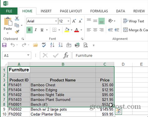 print   specific selected area   excel spreadsheet