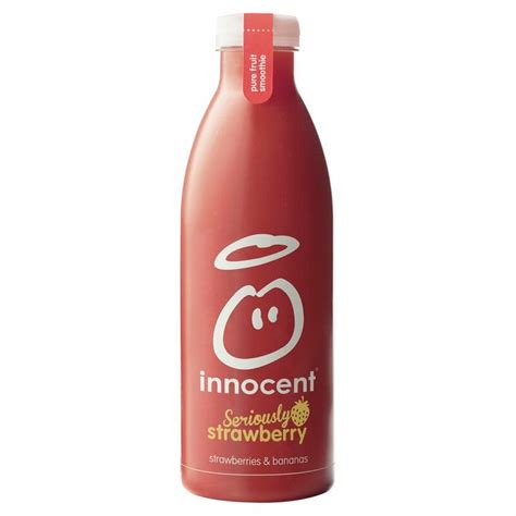 innocent smoothie strawberries and banana 750ml centra