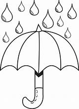 Coloring Raindrops Pages Spring Clipart sketch template