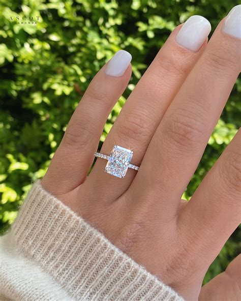 carat radiant lab grown diamond ring ascot diamonds