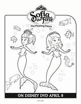 Coloring Sofia Pages First Printable Mermaid Disney Floating Palace Princess Kids Mermaids Sophia Onesavvymom Colouring Birthday Shannon Grant Visit Emma sketch template