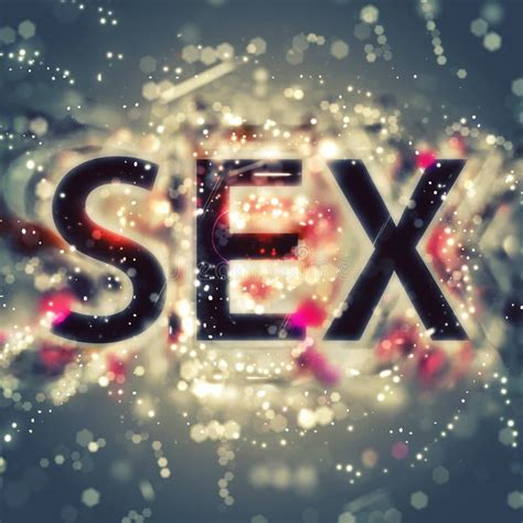 Word Sex With Bokeh Effect Stock Illustration Illustration Of Word