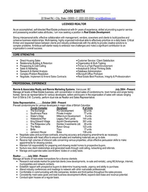 real estate resume template template guru