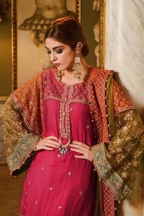 maria b embroidered formal winter dresses collection 2018 2019