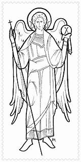 Mihail Colorat Arhangheli Sfantul Gavriil Icoane Sfintii Imagini Arhanghel Gavril 32k sketch template