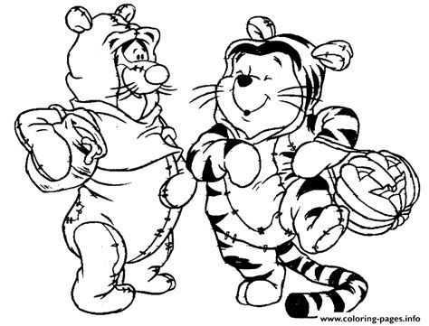disney pooh halloween colouring pages   kidsfe coloring page