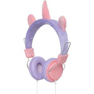 otto kids volume limited novelty wired headphones unicorn officeworks