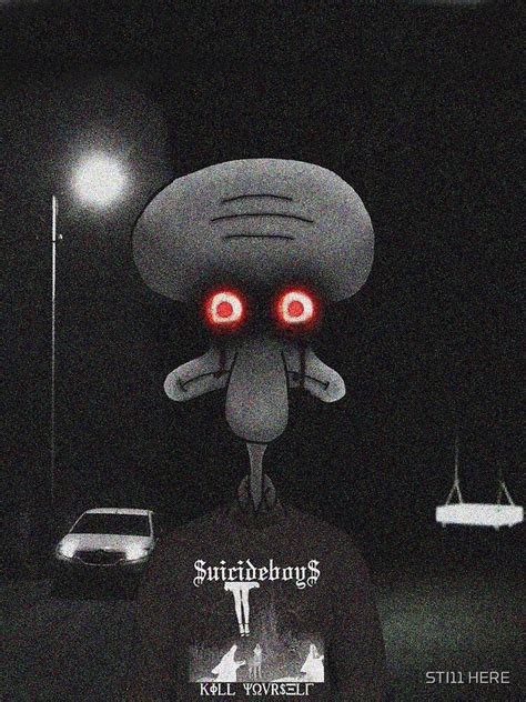 squidward suicide by sti11here redbubble