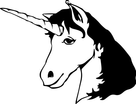 clipart unicorn head silhouette clipartingcom