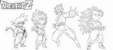 Coloring Goku Transformation Pages Transformations Saiyan Various Printable Super sketch template