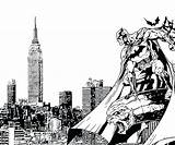 Batman City Arkham Gotham Coloring Drawing Skyline Pages Sketch Memento Drawings Superheroes Buildings Architecture Printable Coloriage Knight Quinn Harley Paintingvalley sketch template