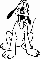 Dog Coloring Pages Pluto Cartoon Disney Colouring Wecoloringpage Mickey Mouse Choose Minnie Board Cute sketch template
