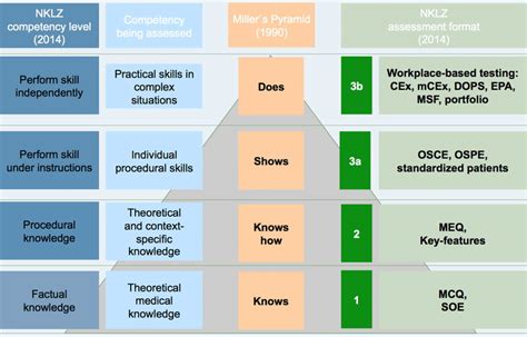 examples  assessment scenarios depending  competency level