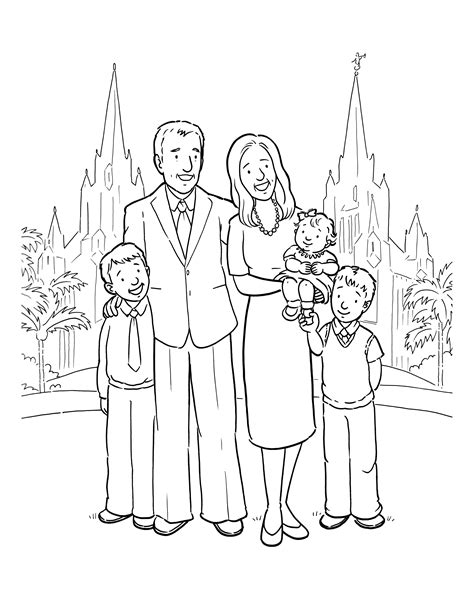 lds family coloring pages