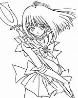 Sailor Saturn Coloring Pages Moon Explore Choose Board sketch template