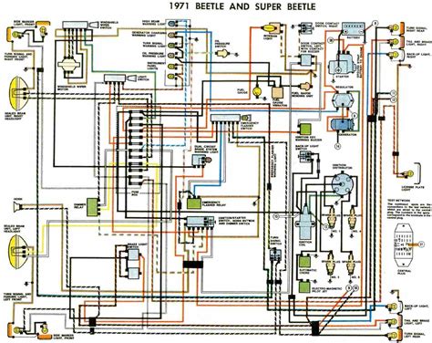 auto wiring diagram  vw beetle  super beetle