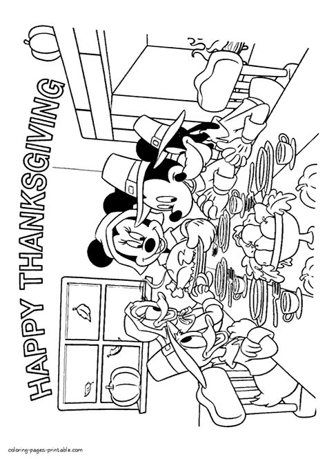 thanksgiving disney coloring pages coloring pages printablecom