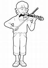 Geige Skrzypce Kolorowanki Violine Ausmalbilder Ausmalbild Dzieci Viola Kategorien sketch template