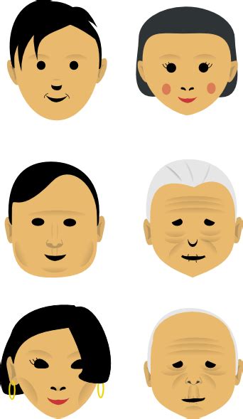 human faces clip art free vector 4vector