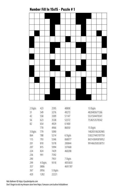 number crossword puzzles printable