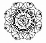 Mandala Lion Pages Coloring Template sketch template