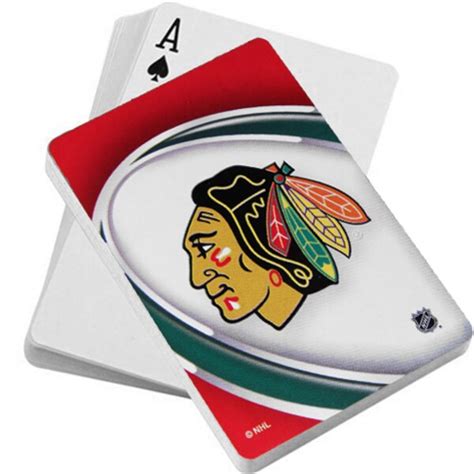 chicago blackhawks vortex playing cards shopnhlcom