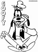 Goofy Coloring Pages Print Cartoon Colorings sketch template