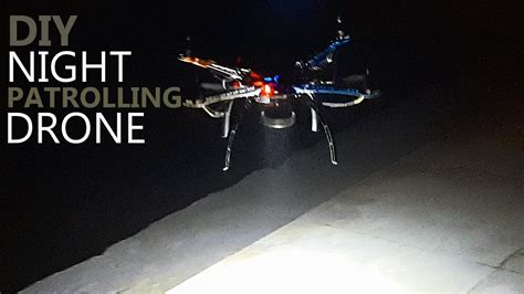 night surveillance drone  search rescue  camera led lights youtube