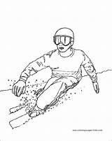 Coloring Pages Skiing Sporty Zimní Omalovánky Pro Printable Kids Sports Creative Inspirace Cz Nápady Návody Sport Rádi Učitele Všechny Rodiče sketch template