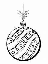 Colorare Palla Natale Malvorlagen Weihnachtsbaumkugel Baumschmuck Weihnachten Colorkid Schnur sketch template