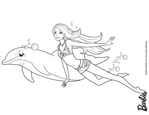 barbie mermaid tale coloring pages zuma  merliah playing