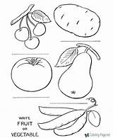 Vegetables Coloring Pages Color Food Printable Fruit Vegetable Fruits Preschool Veggie Kids Colouring Animal Template Print Terraria Sheets Game Drawing sketch template