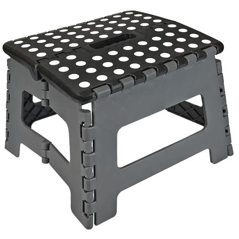 plastic multi purpose folding step stool home kitchen easy storage foldable ebay