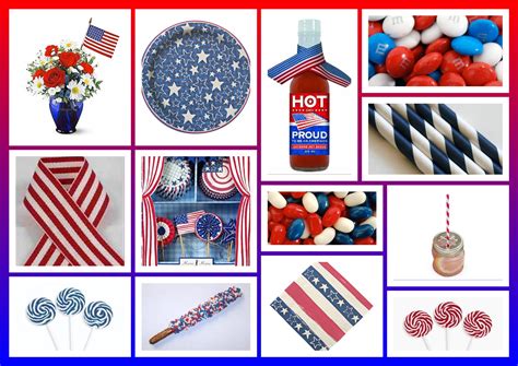 memorial day party decor ideas patrioitic party red white blue