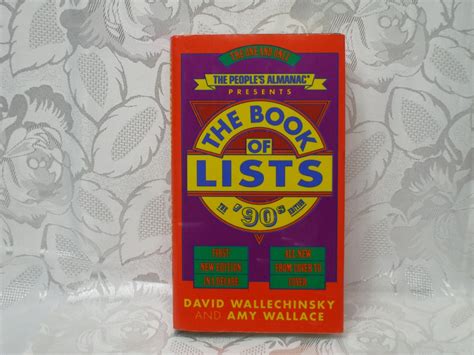 The People S Almanac Book Of Lists 90 S Edition Hardcover