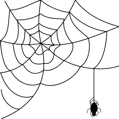 spider web outline clipart