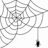 Spider Web Clip Halloween Clipart Webs Cobweb Clipartix sketch template