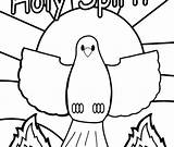 Holy Spirit Coloring Pages Getcolorings Printable Color Getdrawings sketch template