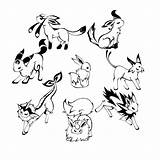 Eevee Coloring Pokemon Pages Evolution Evolutions Eeveelutions Colouring Drawing Sheets Human Google Search Color Printable Getcolorings Excellent Eeve Choose Board sketch template