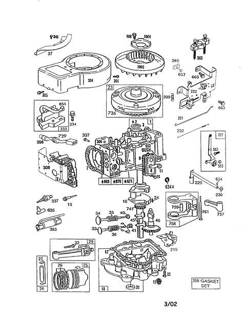 briggs stratton briggs  stratton engine parts model  sears partsdirect