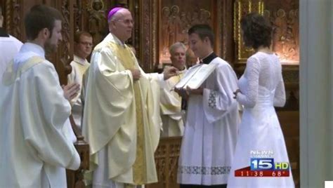 jessica hayes becomes consecrated virgin as she marries