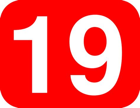 number  nineteen royalty  vector graphic pixabay