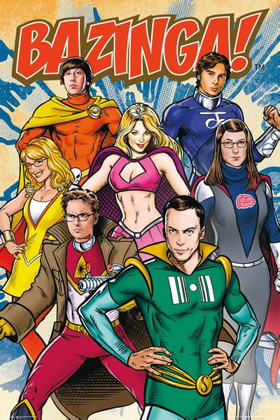 The Big Bang Theory Comic Poster Sold At Europosters