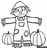 Coloring Fall Pages Z31 Scarecrow Color Kids Pumpkin Sheet Scarcrow Pumpkins Print Apple sketch template