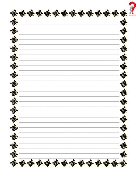 lined writing paper  border lined writing paper borders