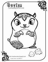 Coloring Cuties Pages Animals Pet Shop Hamster Colouring Fox Littlest Cute Hamsters Print Library Cutie Book sketch template