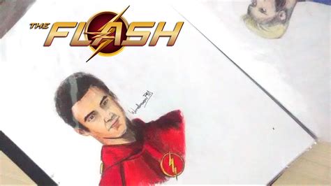 Drawing The Flash Barry Allen Youtube