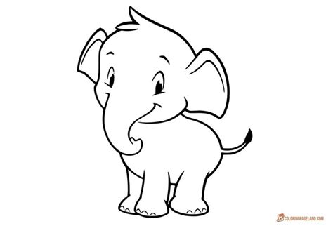 printable elephant colouring pages elephant coloring page cartoon