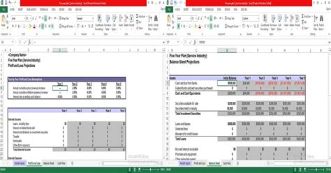 year plan template  excel